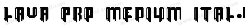 Lava Pro Medium Ital字体转换